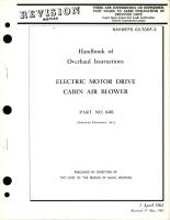 Overhaul Instructions for Cabin Air Blower Electric Motor Drive - Part 8401 