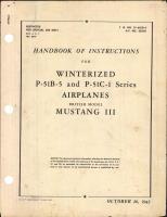Handbook of Instructions for Winterized P-51B-5 and P-51C-1 Series Airplanes