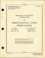 Operation and Service Instructions for Directional Gyro Indicators