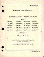 Illustrated Parts Breakdown for Submerged Fuel Booster Pump