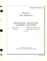  Illustrated Parts Breakdown for Mechanical Advantage Changer Actuator Part No. 5434959 