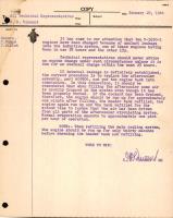 Correspondence Concerning V-1650-3 Engine Leakage
