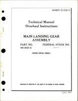 Overhaul Instructions for Main Landing Gear Assembly - Part 901027-5