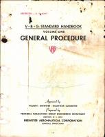 Vought Brewster Goodyear Standard Handbook - Volume One General Procedure