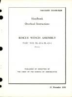 Overhaul Instructions for Rescue Winch Assembly - Parts BL-413 and BL-413-1 