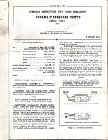 Overhaul Instructions with Parts Breakdown for Hydraulic Pressure Switch - Part 2144311