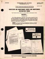 Inspection and Maintenance Guides and Maintenance Instruction Forms