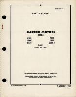 Parts Catalog for Electric Motors