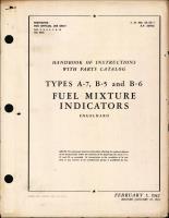 Handbook of Instructions with Parts Catalog for Fuel Mixture Indicators