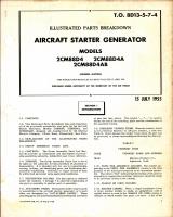 Illustrated Parts Breakdown for Aircraft Starter Generator