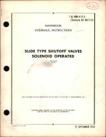 Overhaul Instructions for Slide Type Shutoff Valves, Solenoid Operated