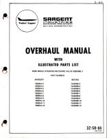 Overhaul Manual with Illustrated Parts List for Nose Wheel Steering Metering Valve Assembl