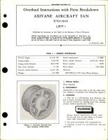Overhaul Instructions with Parts Breakdown for Axivane Aircraft Fan - X702-194A  