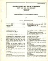 Overhaul Instructions with Parts Breakdown for Screw Jack and Cowl Flap Mechanism - M-7260 and M-7260M1