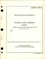 Illustrated Parts Breakdown for Search and Landing Light - Parts 42365-4580 and 42365-1-4580