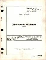 Parts Catalog for Cabin Pressure Regulators