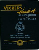 Handbook of Instructions with Parts Catalog for Variable Delivery Pumps AA-20200 Series