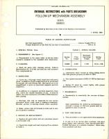 Overhaul Instructions with Parts Breakdown for Follow Up Mechanism Assembly - 162675