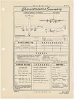 KC-97F Boeing Stratofreighter - Tanker (Cargo Version) - Characteristics Summary