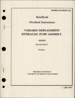 Overhaul Instructions for Variable Displacement Hydraulic Pump Assembly - Model AA-65578-L5 