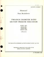 Illustrated Parts Breakdown for Two-Inch Diameter Ratio Shutoff Pressure Regulator Part No. 108960, 108960-1, SR1, SR3, SR4 