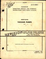 Operation, Service and Overhaul Instructions with Parts Catalog for Engine-Driven Vacuum Pumps