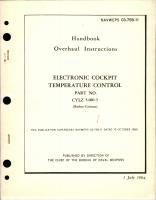 Overhaul Instructions for Electronic Cockpit Temperature Control - Part CYLZ 5480-3