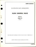 Illustrated Parts Breakdown for Flow Control Valve - Part 92960-2 SR 1
