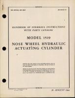 Handbook of Instructions with Parts Catalog for Nose Wheel Hydraulic Actuating Cylinder