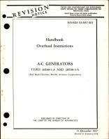 Overhaul Instructions for A-C Generators for Types 28E08-1-A and 28E08-3-A