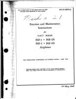 Erection and Maintenance Instructions for F6F-3, -3N, -5 and -5N