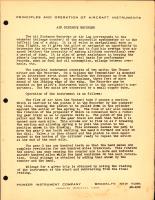 Principles and Operation of Aircraft Instruments