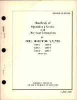 Operation, Service and Overhaul Instructions for Fuel Selector Valves 