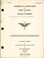 Handbook of Instructions with Parts Catalog for Oxygen Cylinders