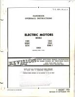 Revision to Overhaul Instructions for Electric Motors 