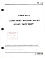 Exterior Finishes, Insignia and Markings for USAF Aircraft - Change - 14