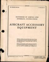 Service and Overhaul Instructions for Aircraft Accessory Equipment