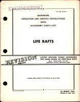 Operation & Service Instructions with Accessory Parts List for Life Rafts, 