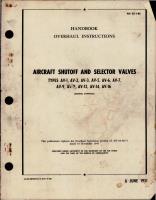 Overhaul Instructions for Aircraft Shutoff and Selector Valves 