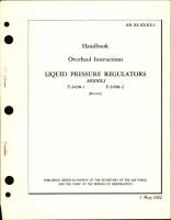 An 03-10LKA-1, Overhaul Instructions for Liquid Pressure Regulators Models F-3498-1, F-3498-2 