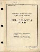 Handbook of Instructions with Parts Catalog for Fuel Selector Valves
