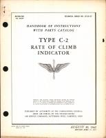 Handbook of Instructions with Parts Catalog for Type C-2 Rate of Climb Indicator