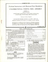 Overhaul Instructions with Illustrated Parts Breakdown for Uni-Directional Inertia Reel Assembly - Model 21