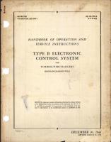 Operation and Service Instructions for Type B Electronic Control System for Turbosuperchargers