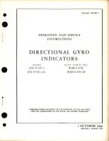 Operation and Service Instructions for Directional Gyro Indicators Type AN 5735-1, AN 5735-1A 