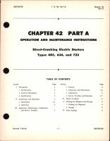Operation and Maintenance Instructions for Direct Cranking Electric Starters, Chapter 42 Part A