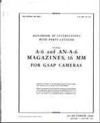 Handbook for A-6 & AN-A-6 Magazines for 16MM GSAP Cameras