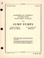 Overhaul Instructions with Parts Catalog for Sump Pumps Aireon Models 58002 and 58002A