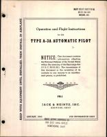 Operation and Flight Instructions for the Type A-3A Automatic Pilot