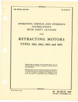 Operation, Service & Overhaul Instructions with Parts Catalog for Retracting Motors